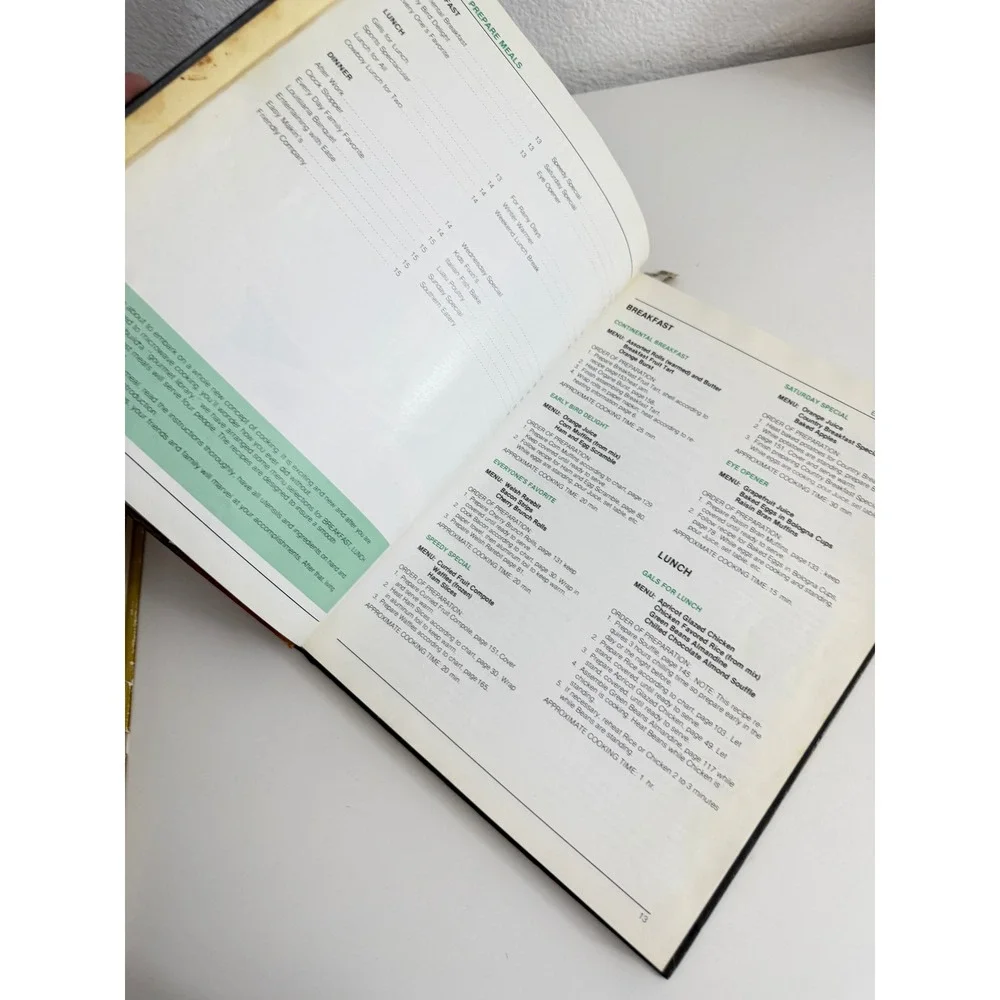 Vintage JCPenney Microwave Cookbook Hardcover Retro 1980s Recipe Book 1001-4819